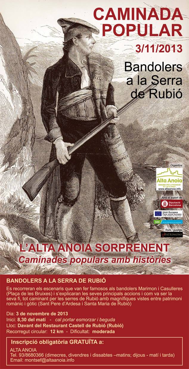 Cartell Bandolers a la Serra de Rubió