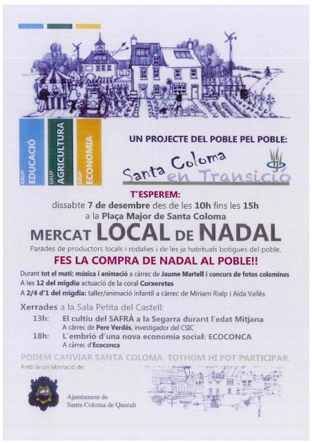 cartell Mercat local de Nadal