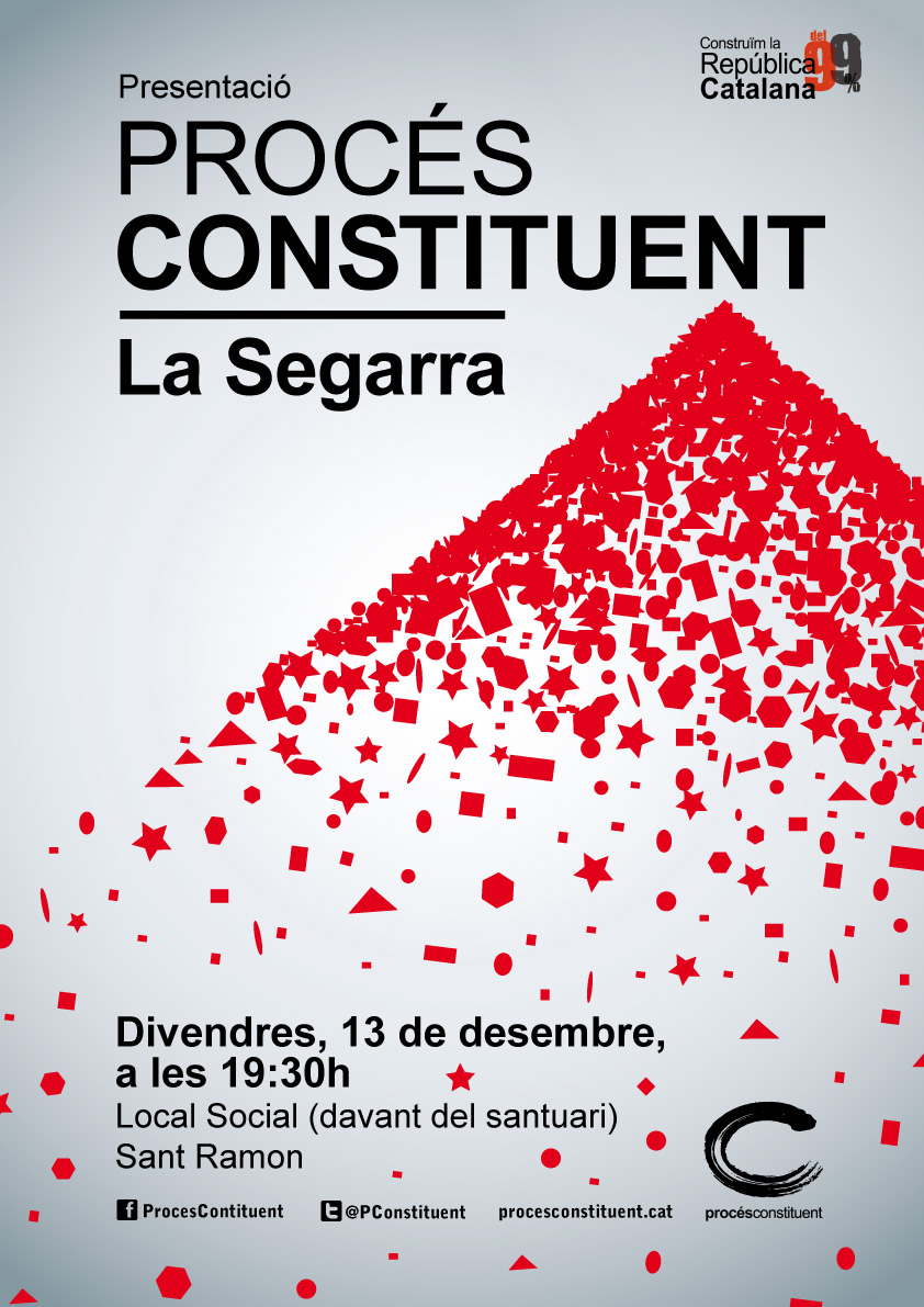 cartell VI assemblea del Procés constituent de la Segarra