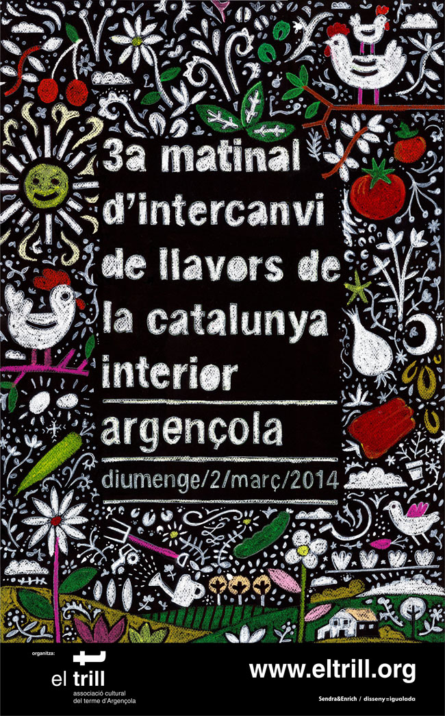 Cartell 3a Matinal d'intercanvi de llavors de la Catalunya interior - Argençola