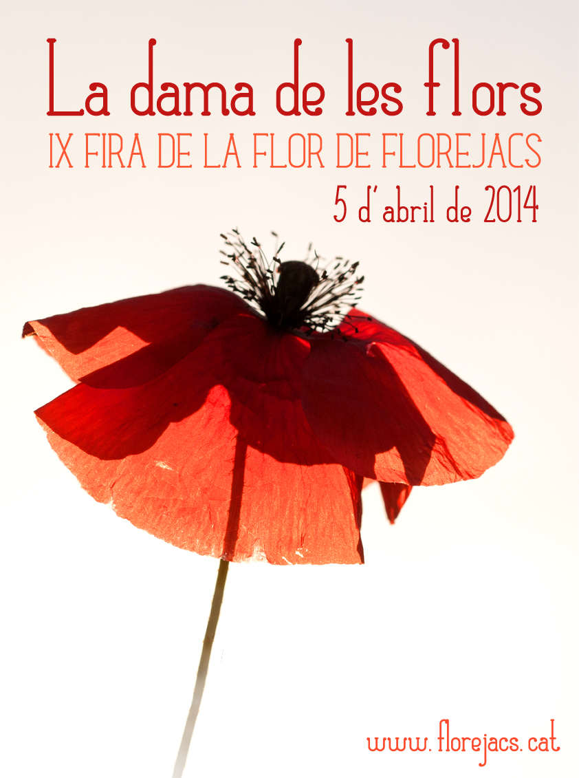 cartell IV FIRA DE LA FLOR DE FLOREJACS. La Dama de les Flors