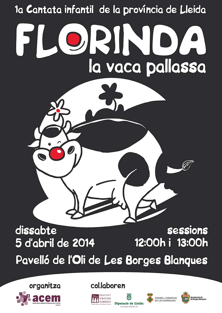 cartell Cantata FLORINDA, La Vaca Pallassa