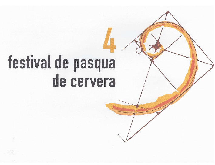 cartell 4t Festival de Pasqua de Cervera