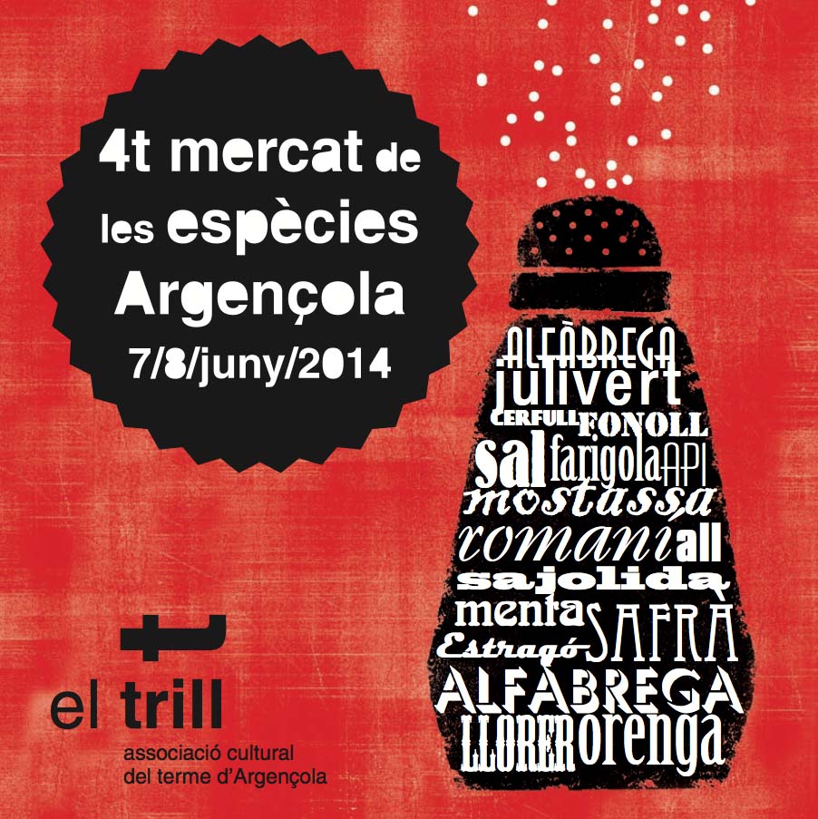 cartell 4t Mercat de les Espècies d’Argençola 2014