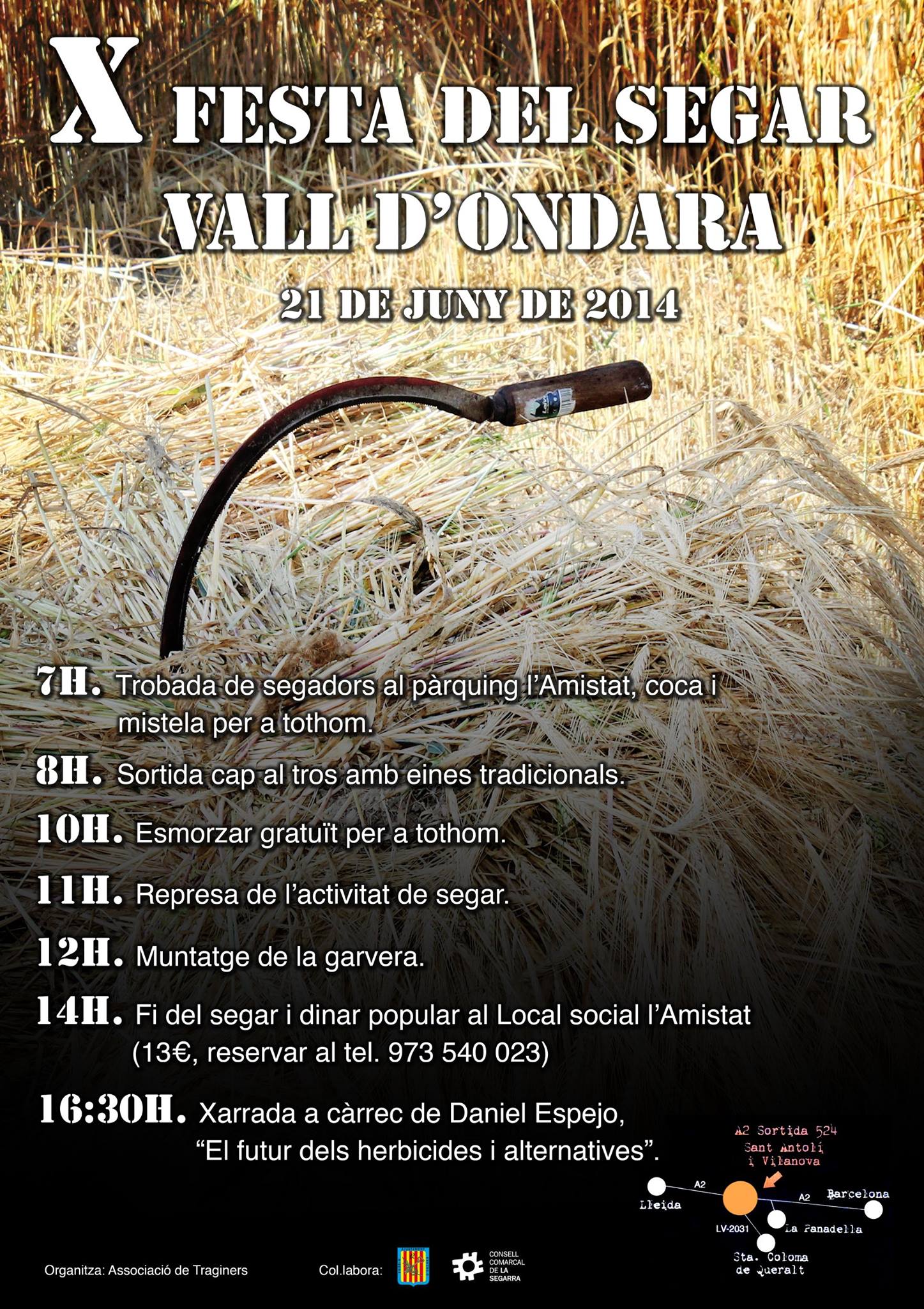 cartell X Festa del Segar de la Vall d'Ondara