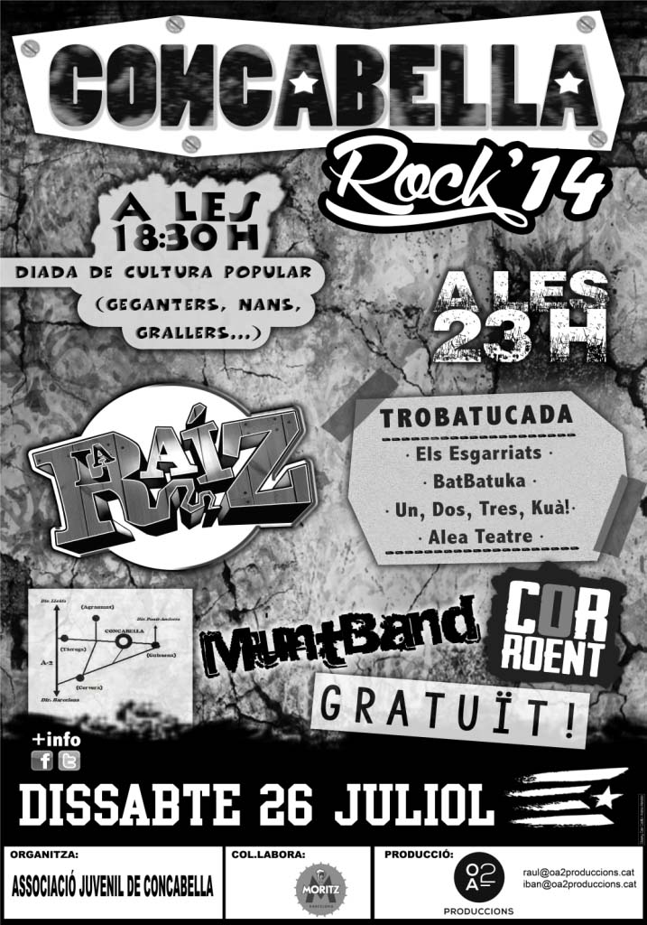 cartell Concabella Rock 2014