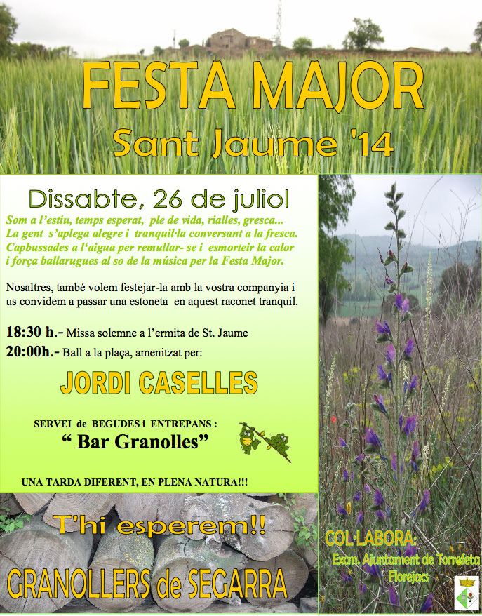 cartell Festa major Granollers 2014