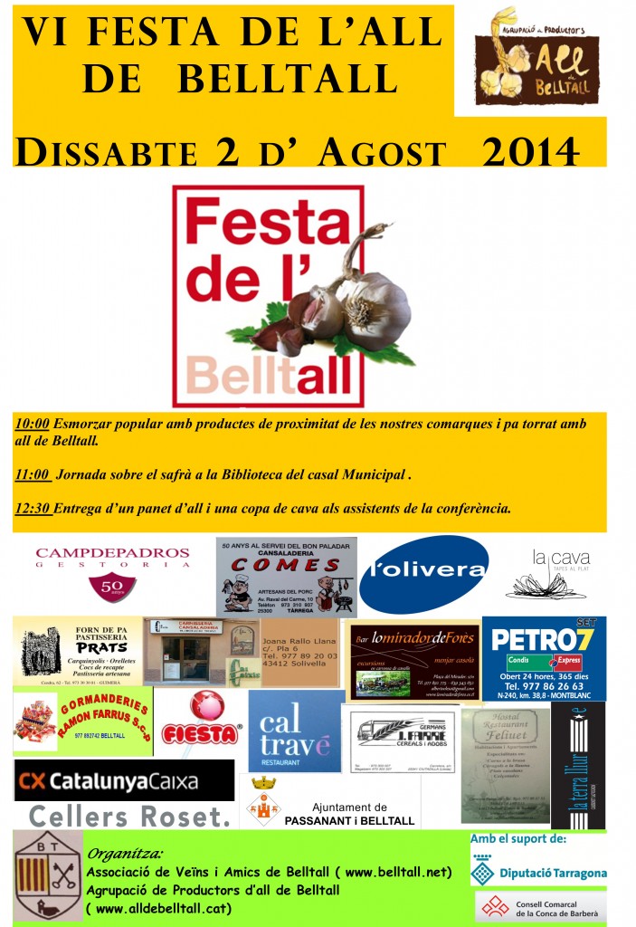 cartell VI Festa de l’All de Belltall