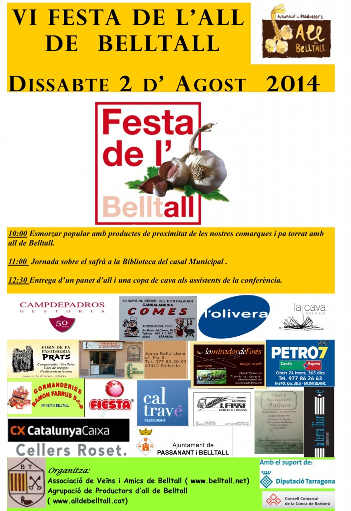 cartell VI Festa de l’All de Belltall cartell VI Festa de l’All de Belltall