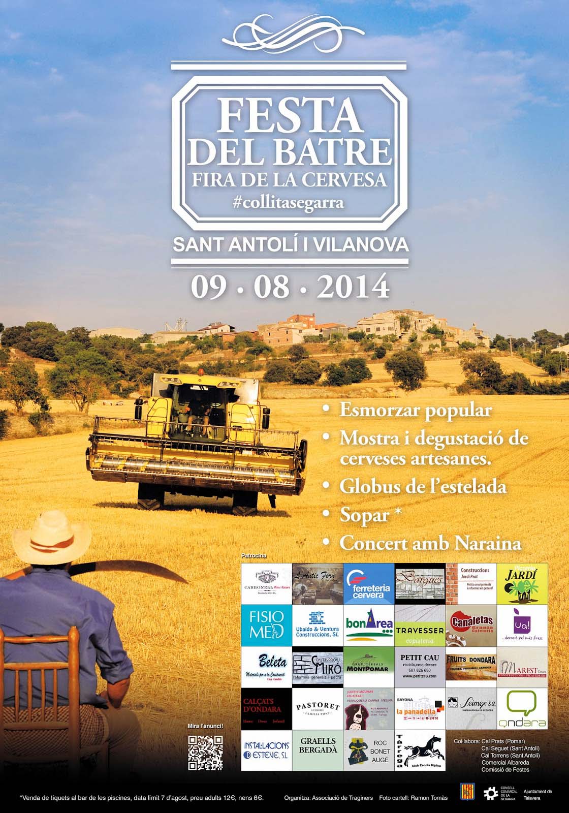 cartell 10a Festa del batre a la Vall d'Ondara