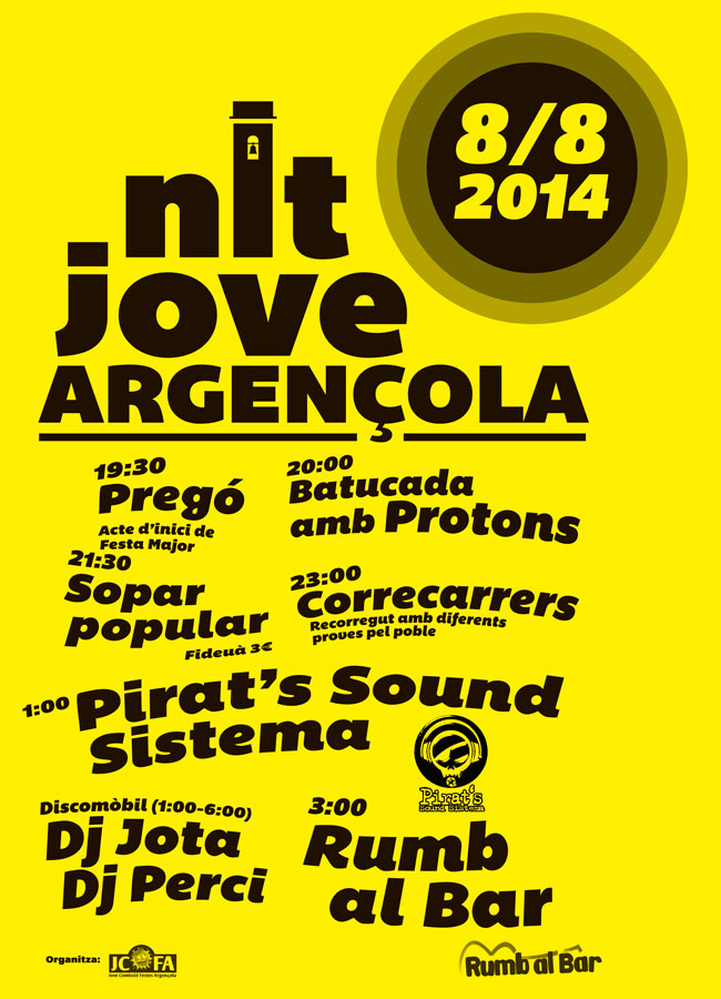 cartell Festa major Argençola 2014