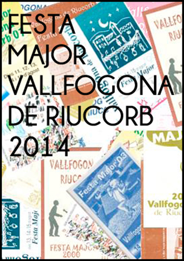 cartell Festa Major Vallfogona de Riucorb 2014