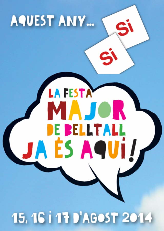 cartell Festa major Belltall 2014