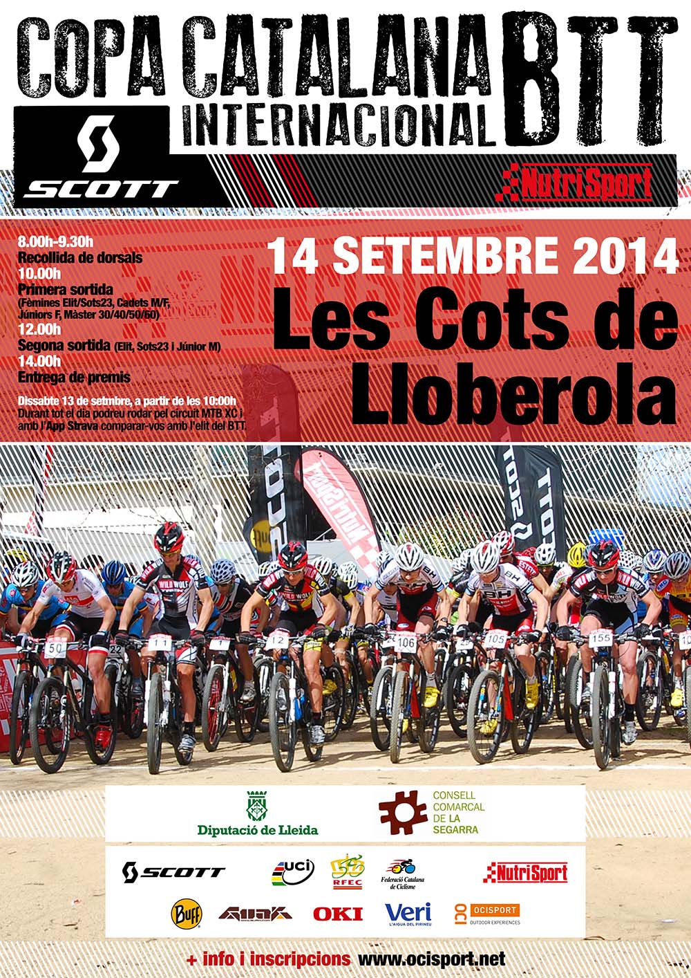 cartell Copa Catalana BTT Internacional: Les Cots de Lloberola