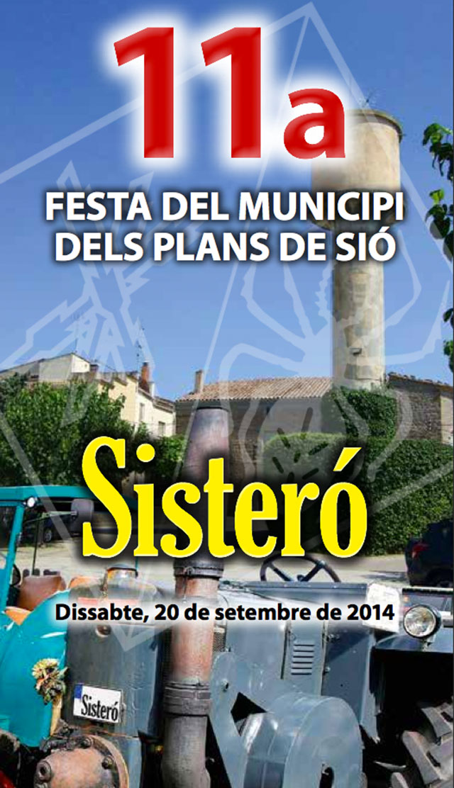 cartell 11a Festa del municipi dels Plans de Sió