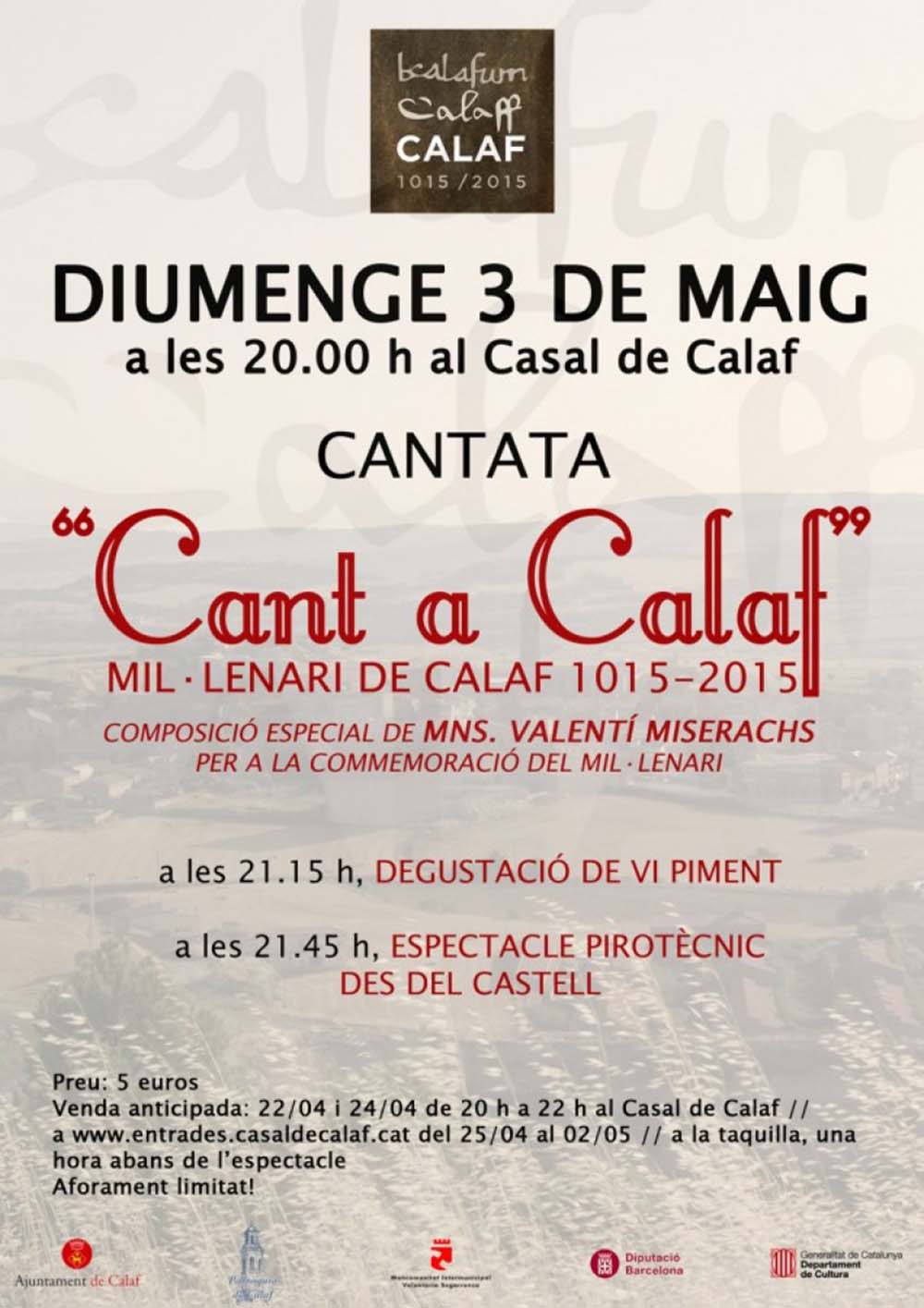 cartell Cantata 'Cant a Calaf'