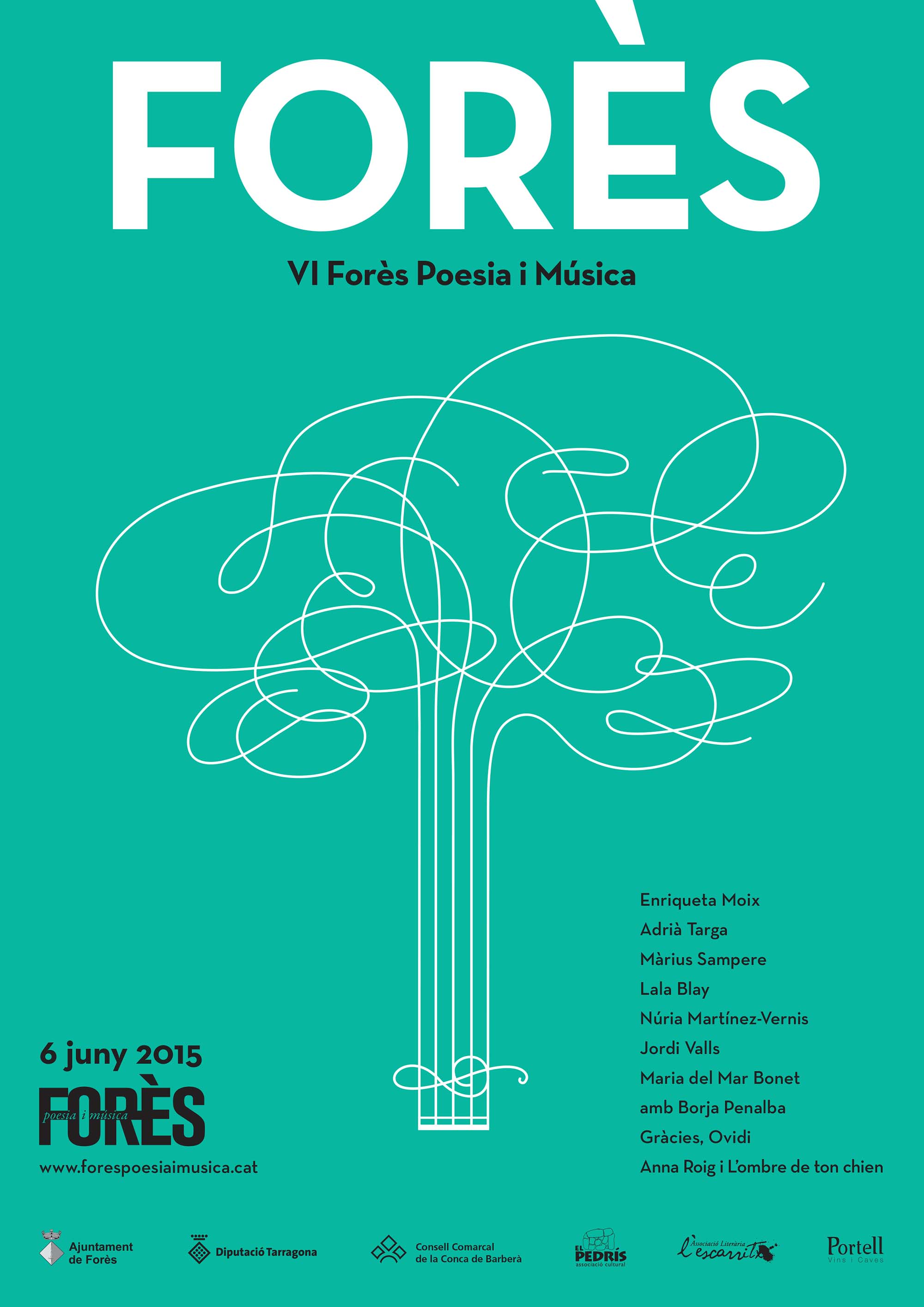 cartell VI Forès Poesia i Música