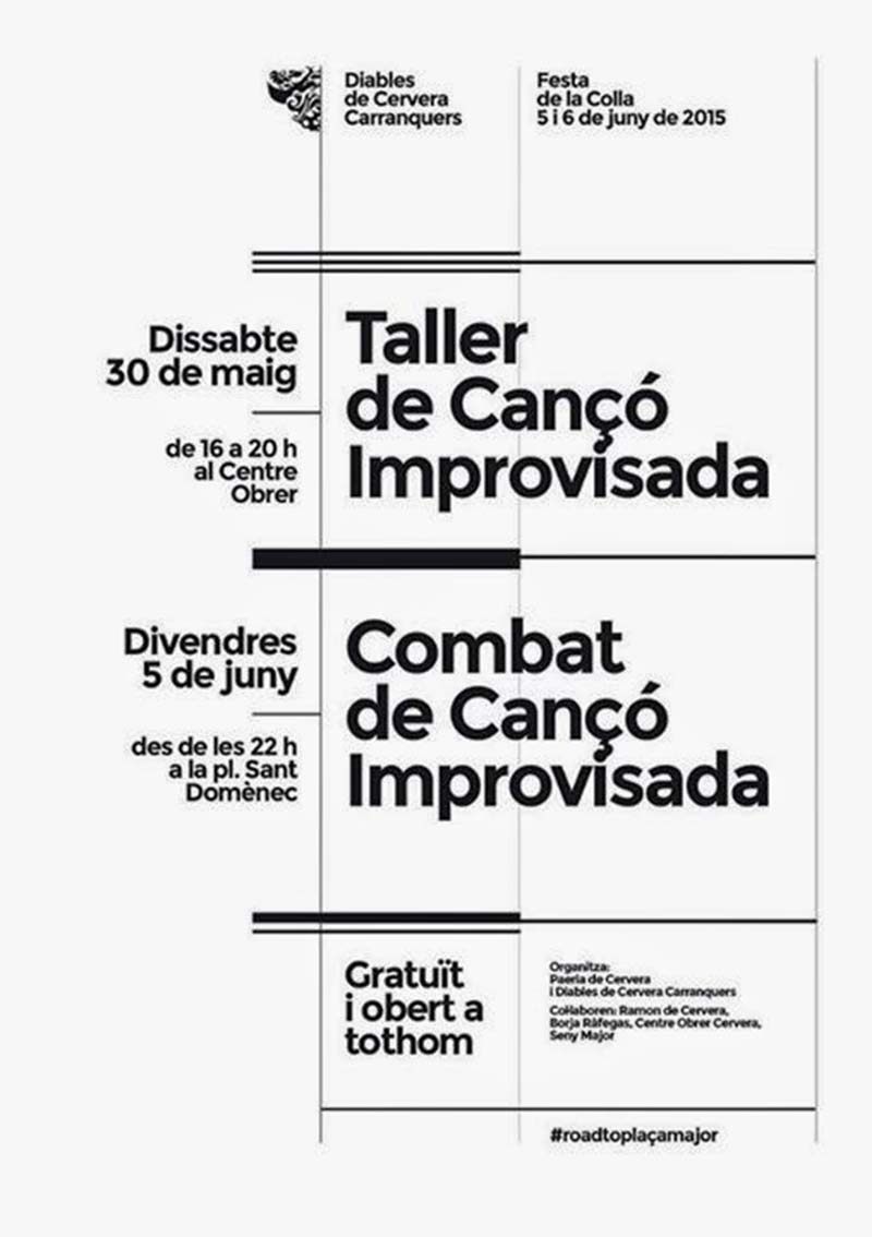 cartell Combat de cançó improvisada