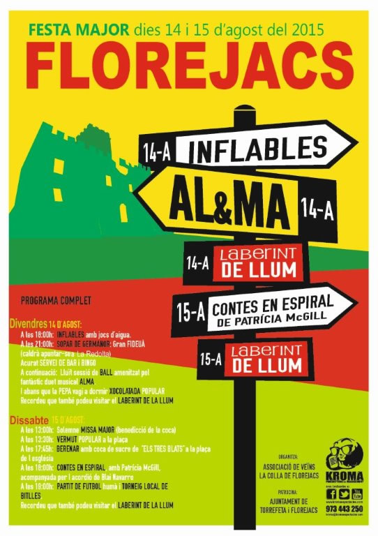 cartell Festa major Florejacs 2015