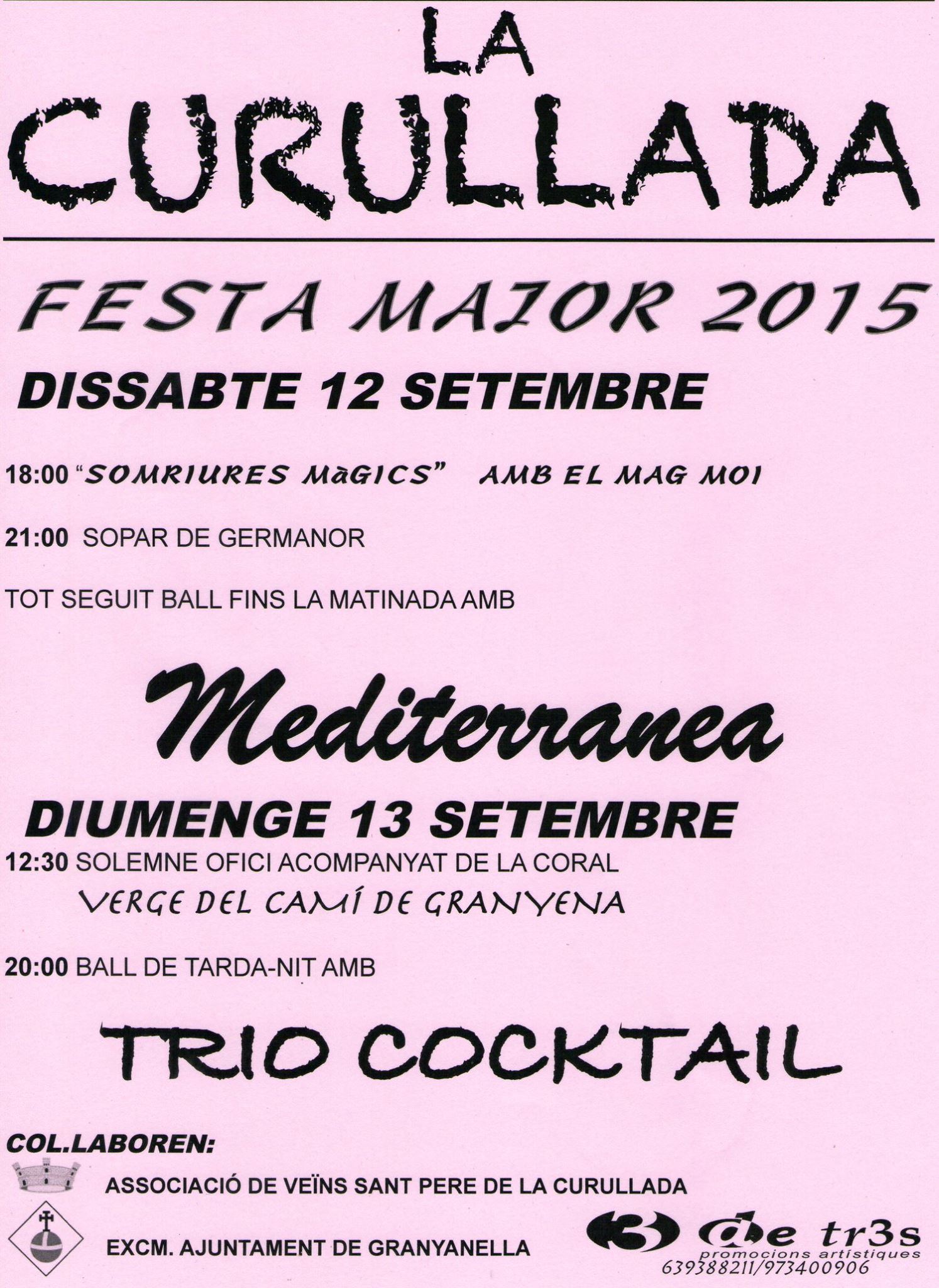 cartell Festa Major de La Curullada 2015