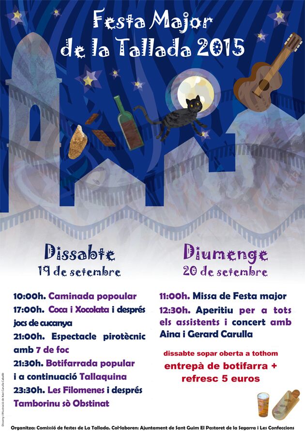 cartell FESTA MAJOR DE LA TALLADA 2015