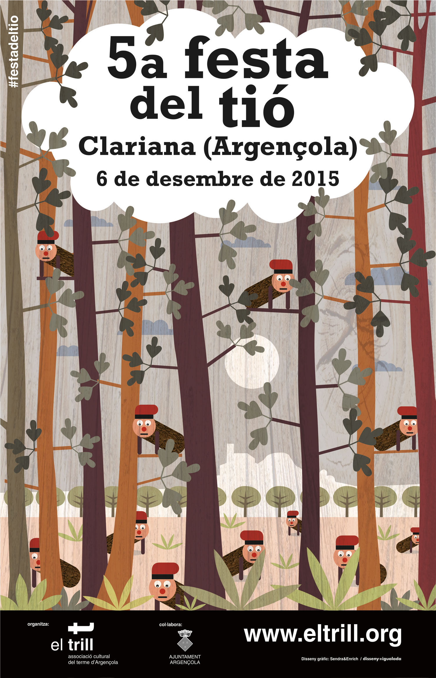 cartell 5a Festa del Tió – Clariana (Argençola)