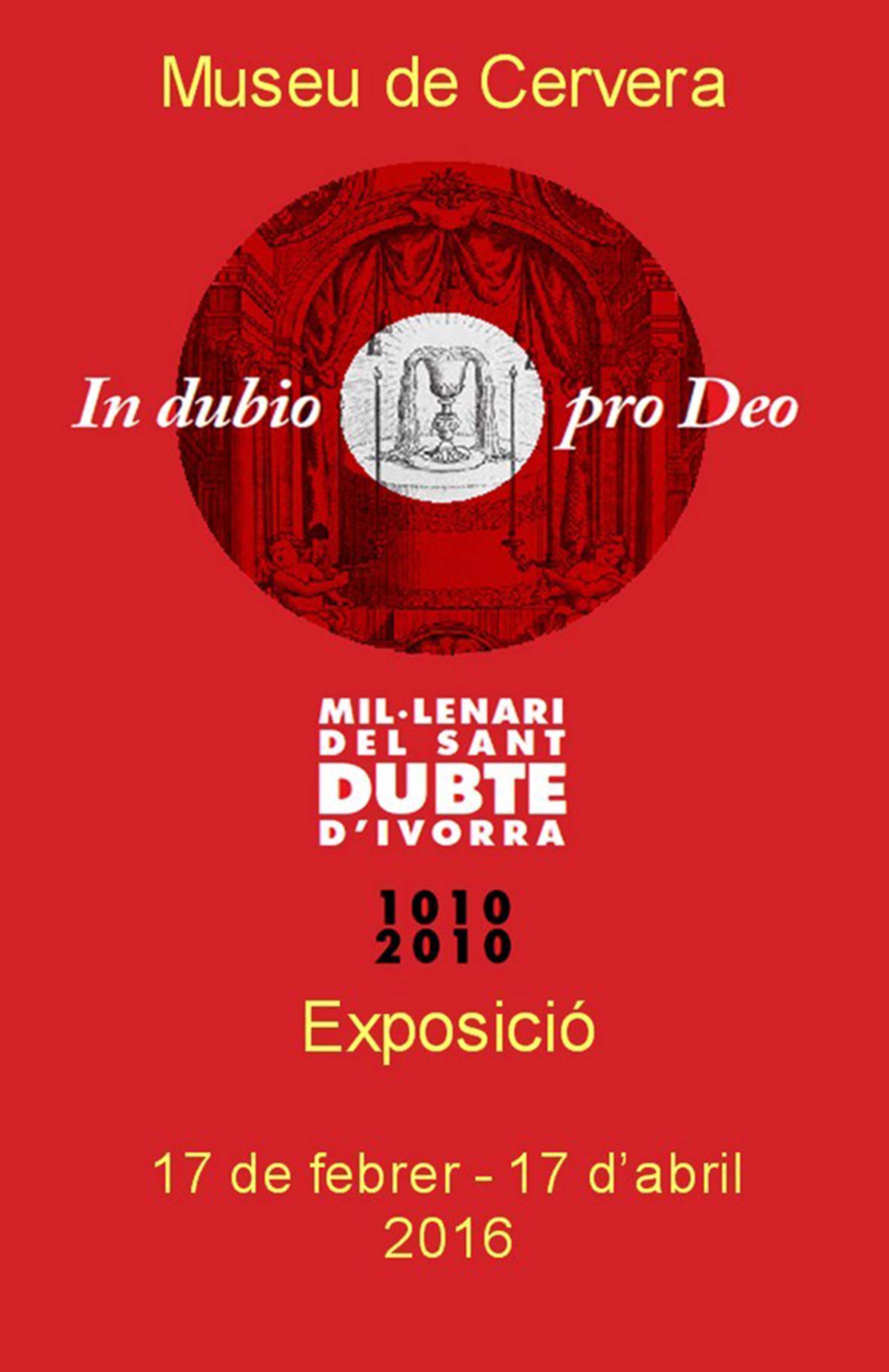 cartell Exposició 'In dubio pro Deo'