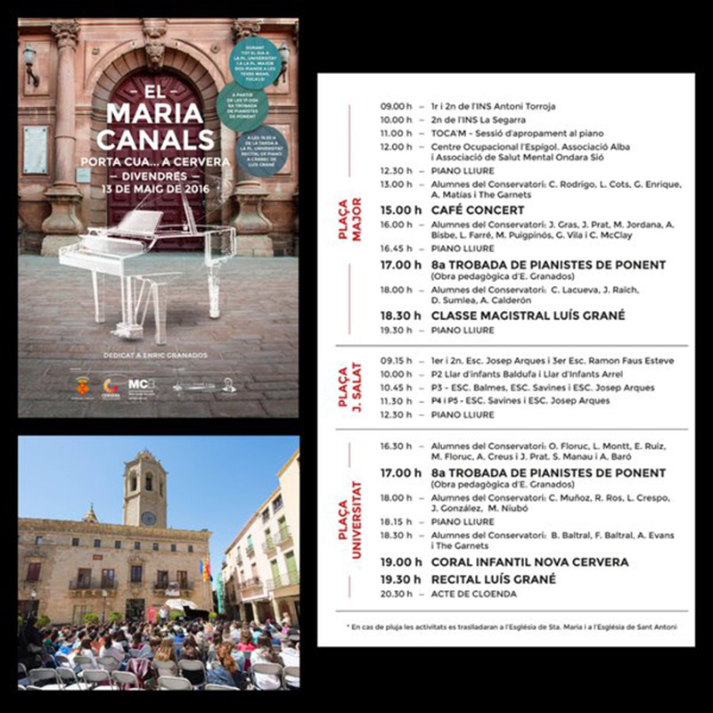 cartell Maria Canals porta cua.... a Cervera