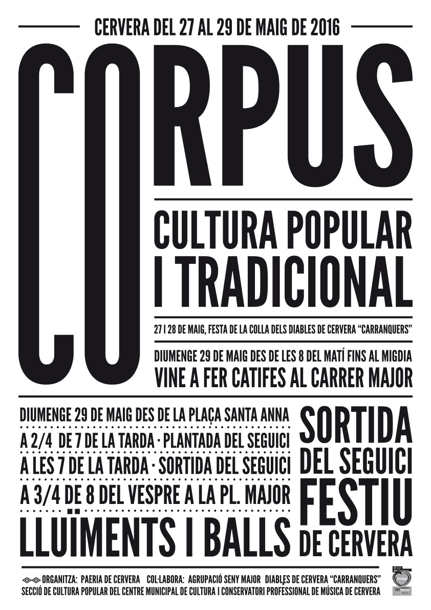 cartell Corpus Cervera 2016