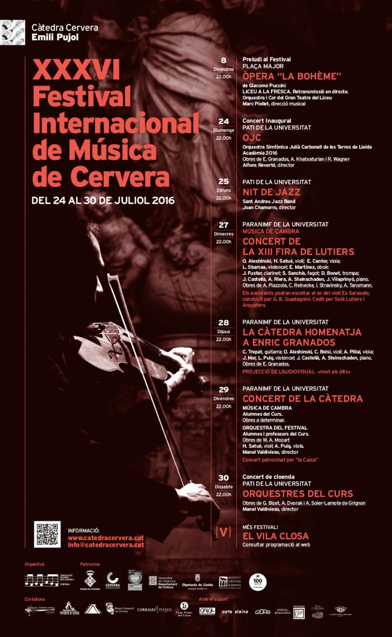 cartell XXXVI Festival Internacional de Música