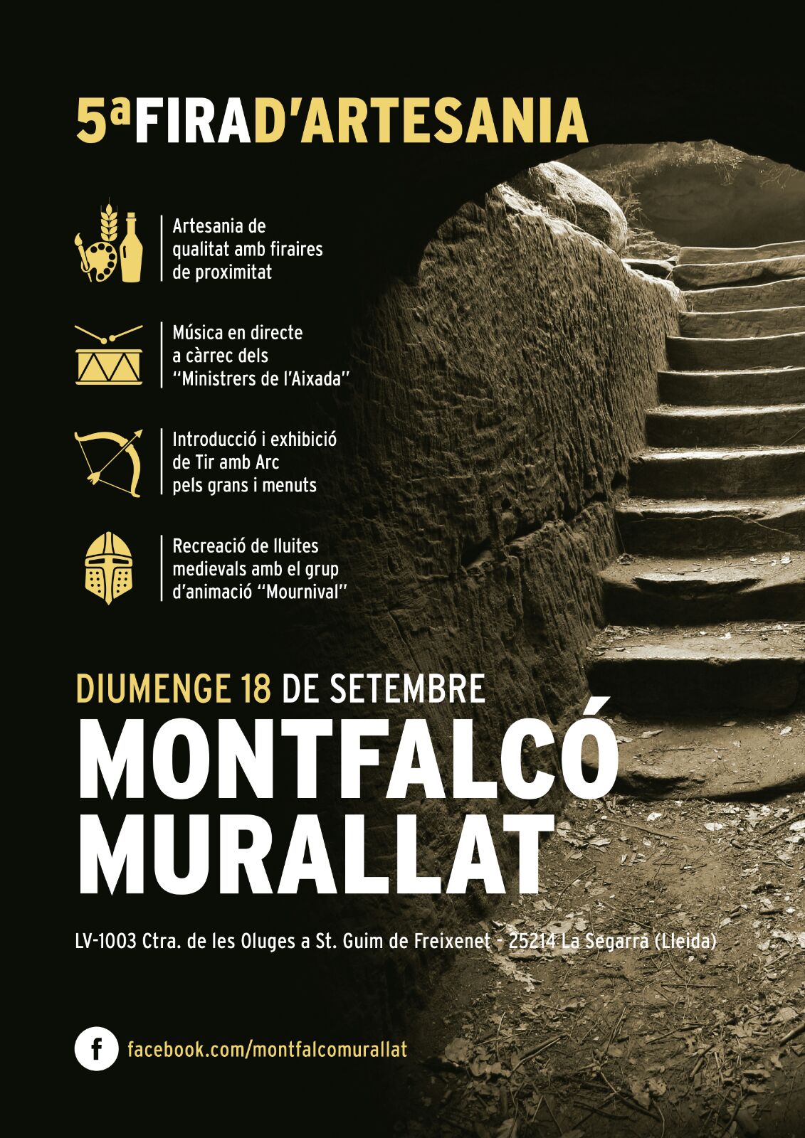 cartell 5a Fira d'Artesania de Montfalcó Murallat