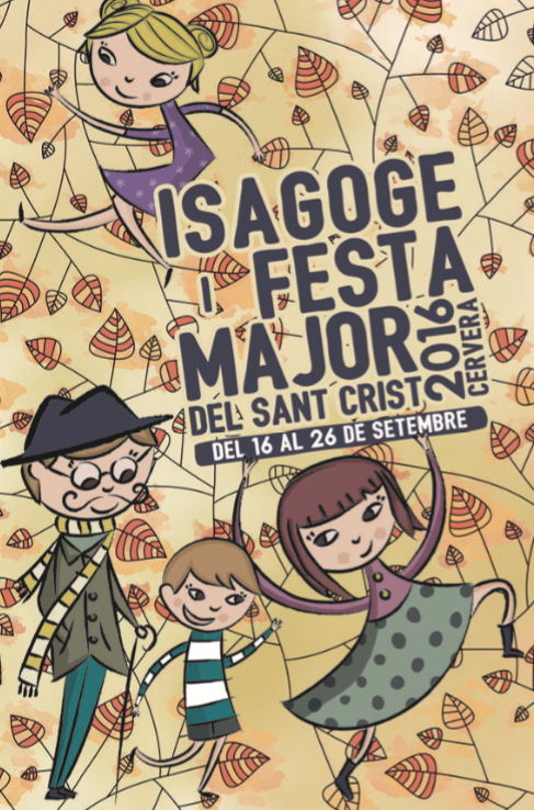 cartell Festa major del Sant Crist de Cervera 2016