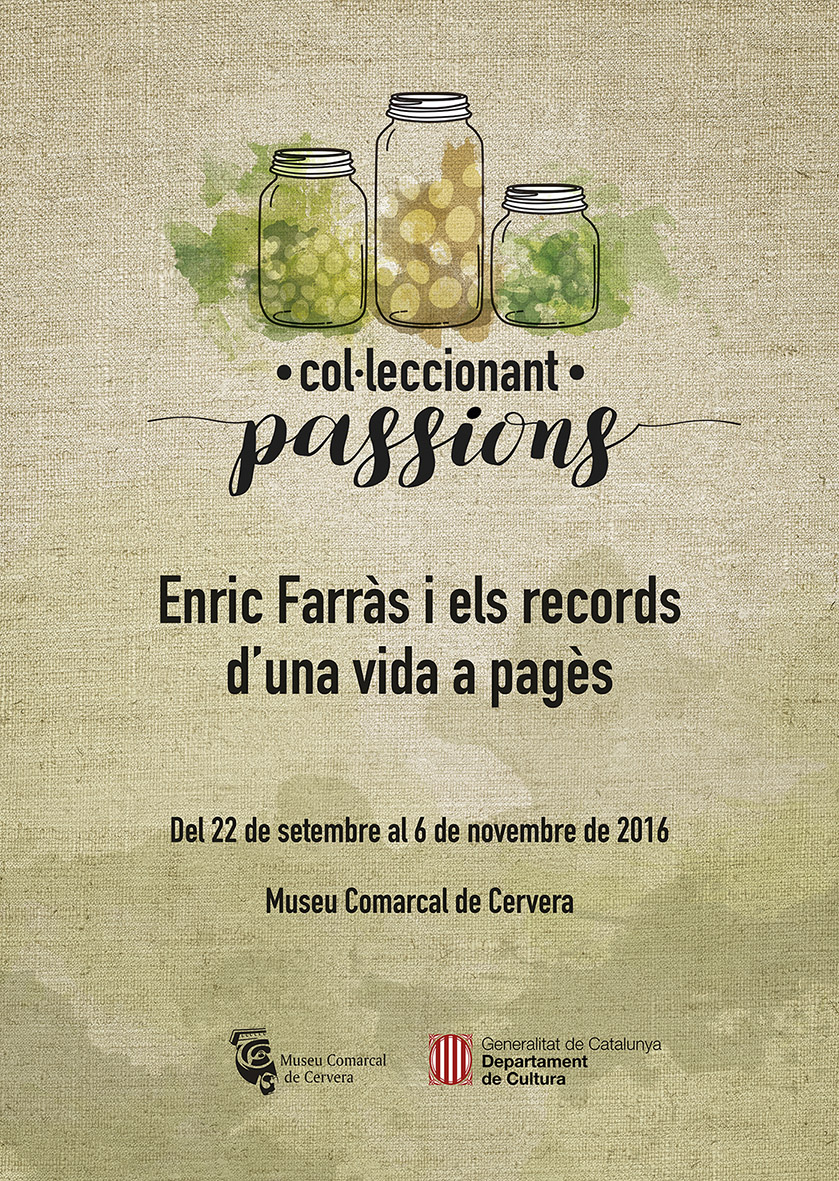 cartell Exposició Col·leccionant passions.  Enric Farràs