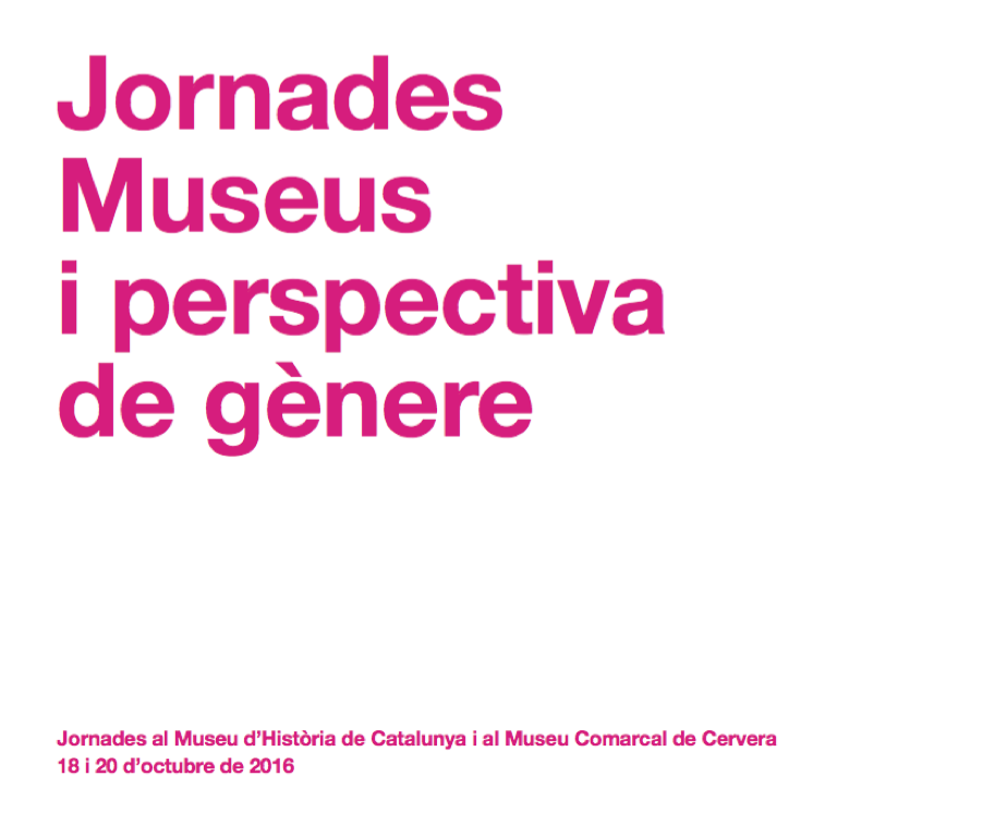 cartell Jornades Museus i perspectiva de ge?nere