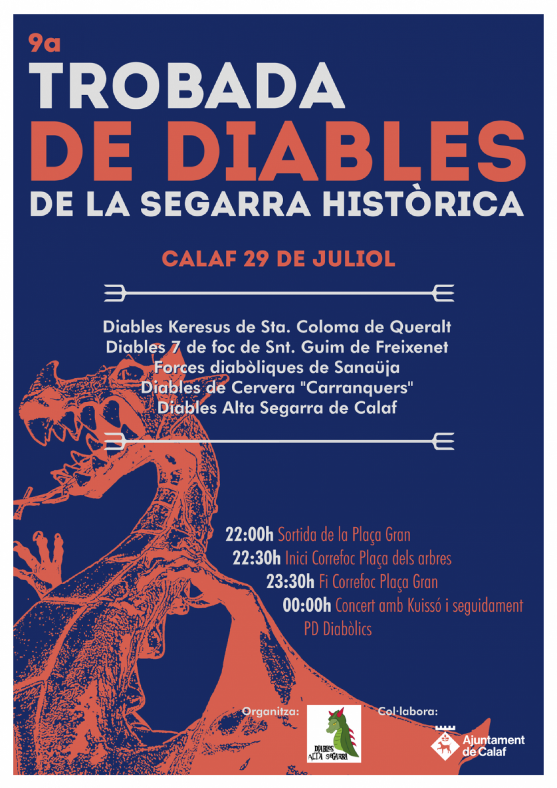 cartell 9a Trobada de Diables de la Segarra Històrica