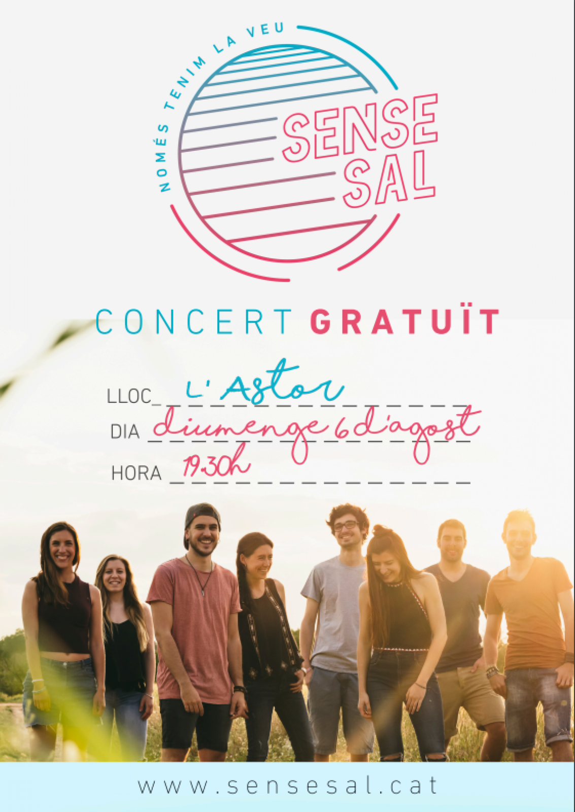 cartell Concert de Sense Sal