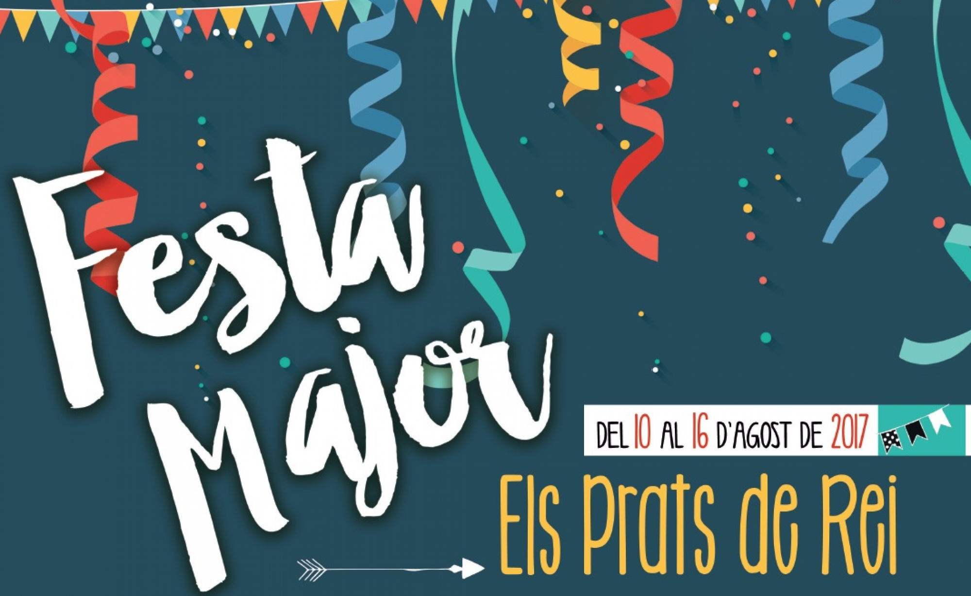 cartell Festa Major dels Prats De Rei 2017