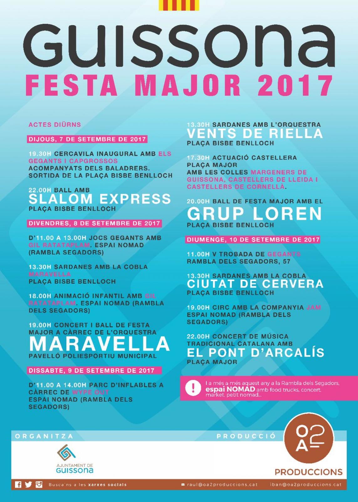 Festa Major de Guissona 2017