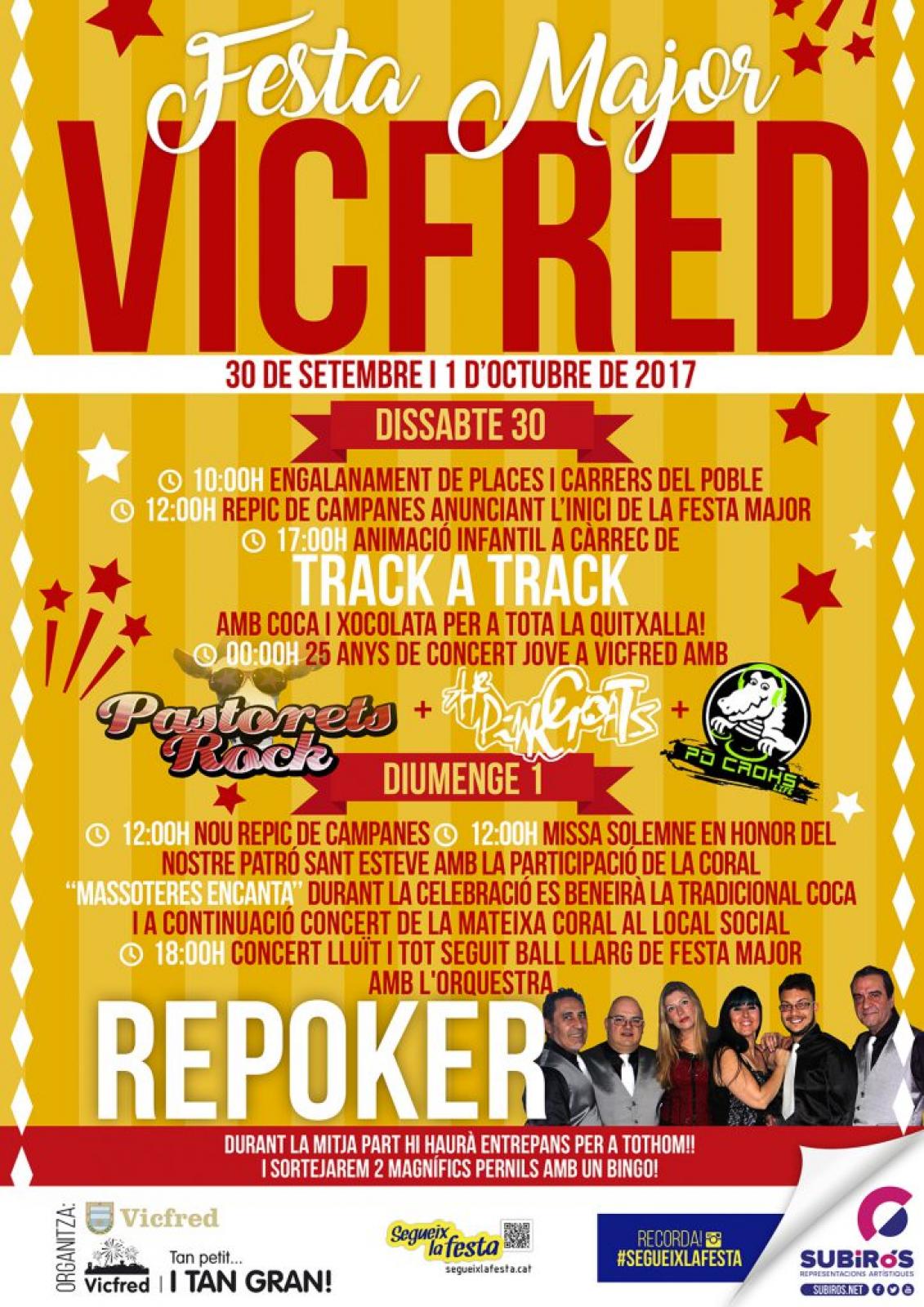 cartell Festa Major de Vicfred 2017