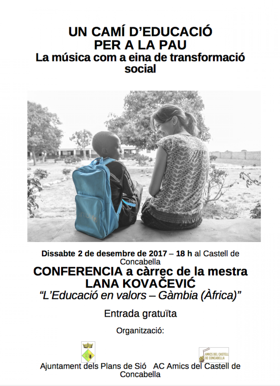 Un camí d'educació per a la pau. La música com a eina de transformació social Un camí d'educació per a la pau. La música com a eina de transformació social