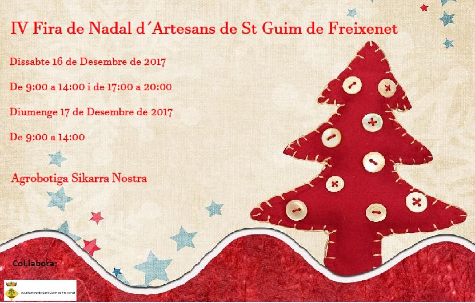 IV Fira de Nadal d'artesans de Sant Guim de Freixenet