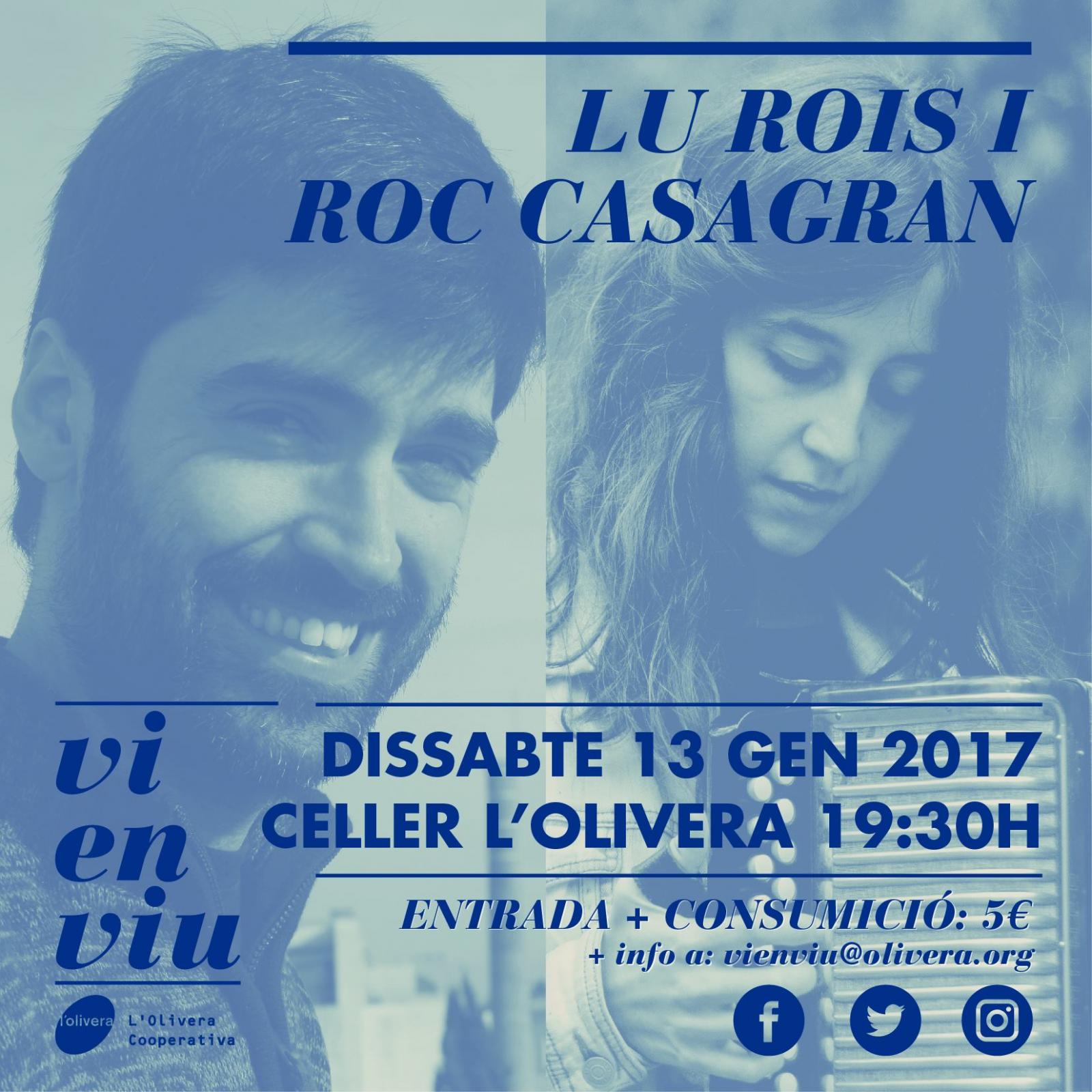 cartell Vi en viu 'Lu Rois i Roc Casagran'