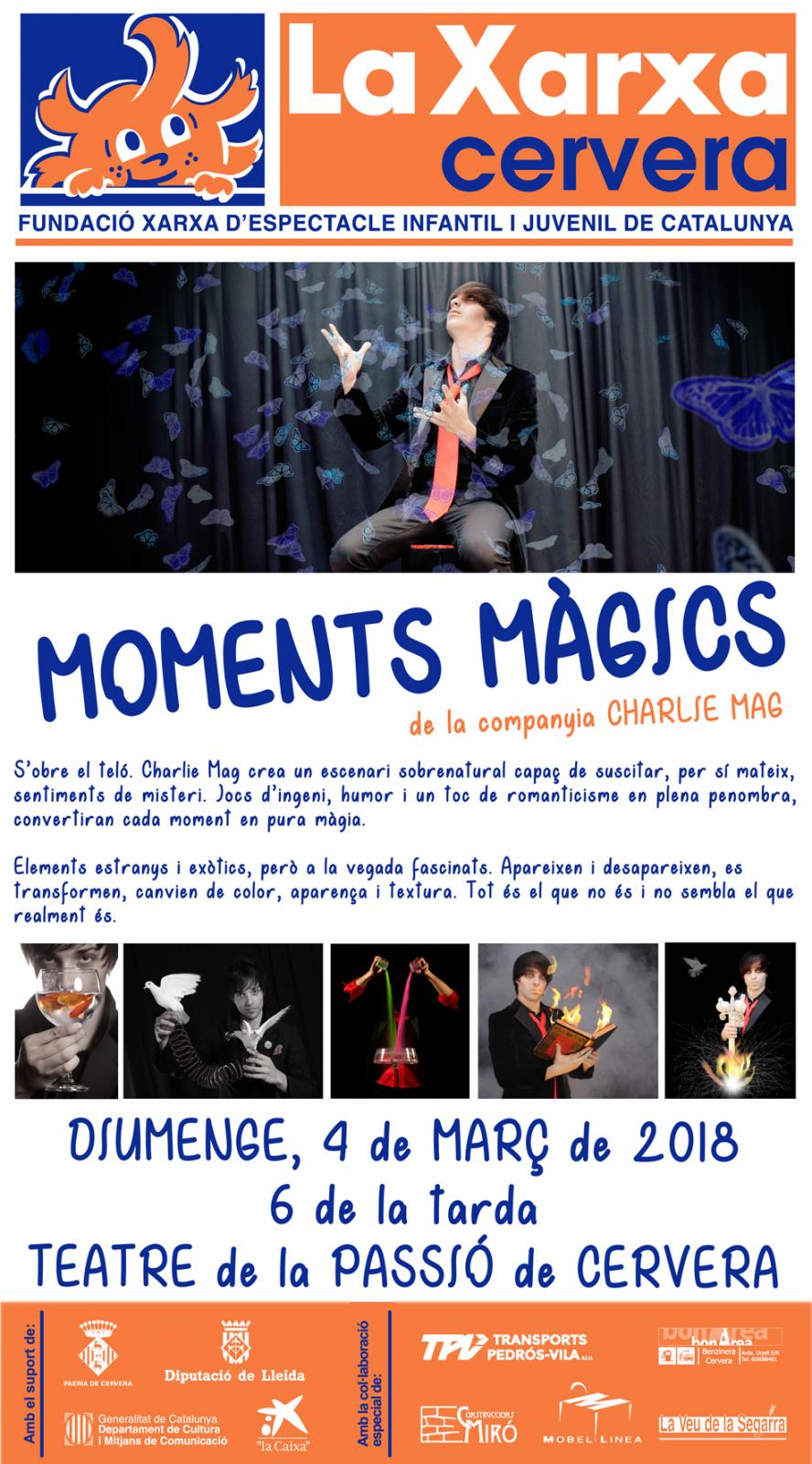 cartell Moments Màgics - Charlie Mag