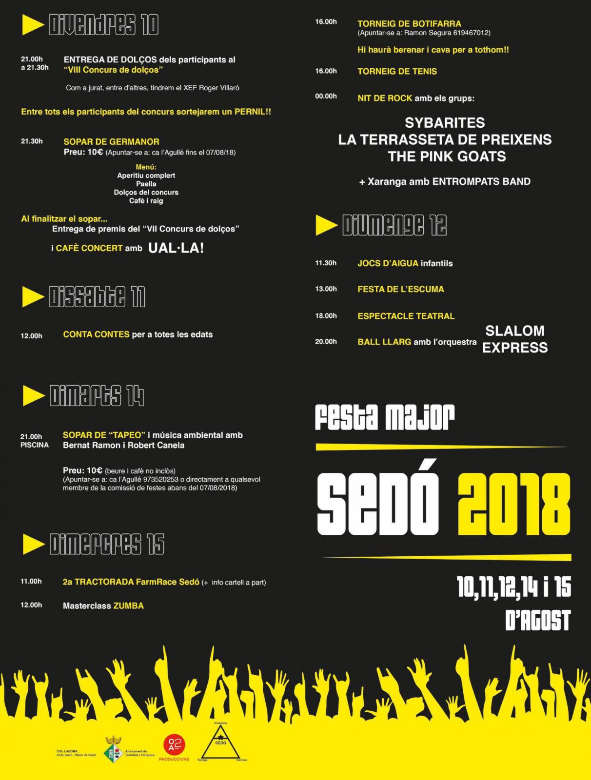 Festa major de Sedó 2018