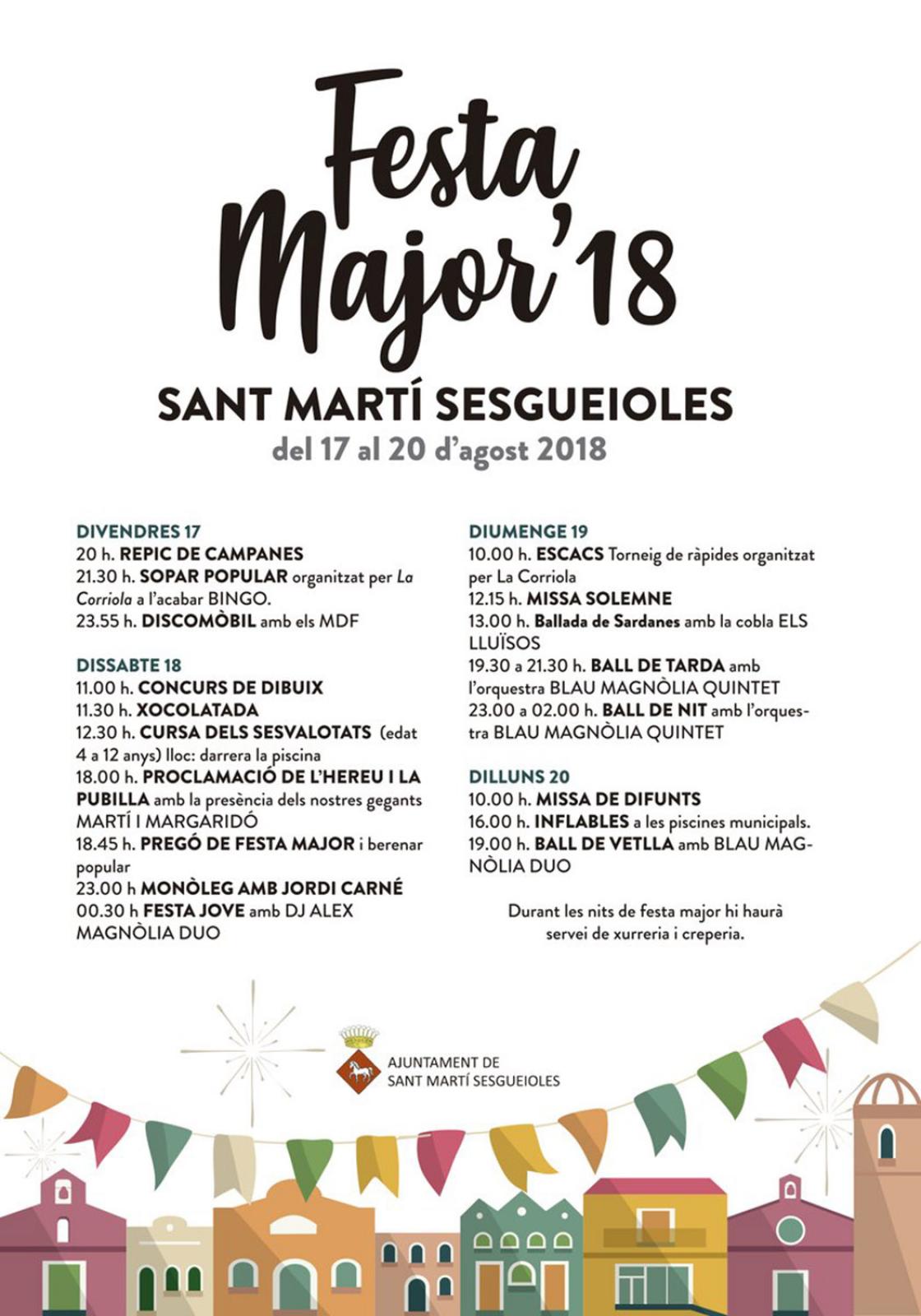 Festa Major de Sant Martí Sesgueioles 2018
