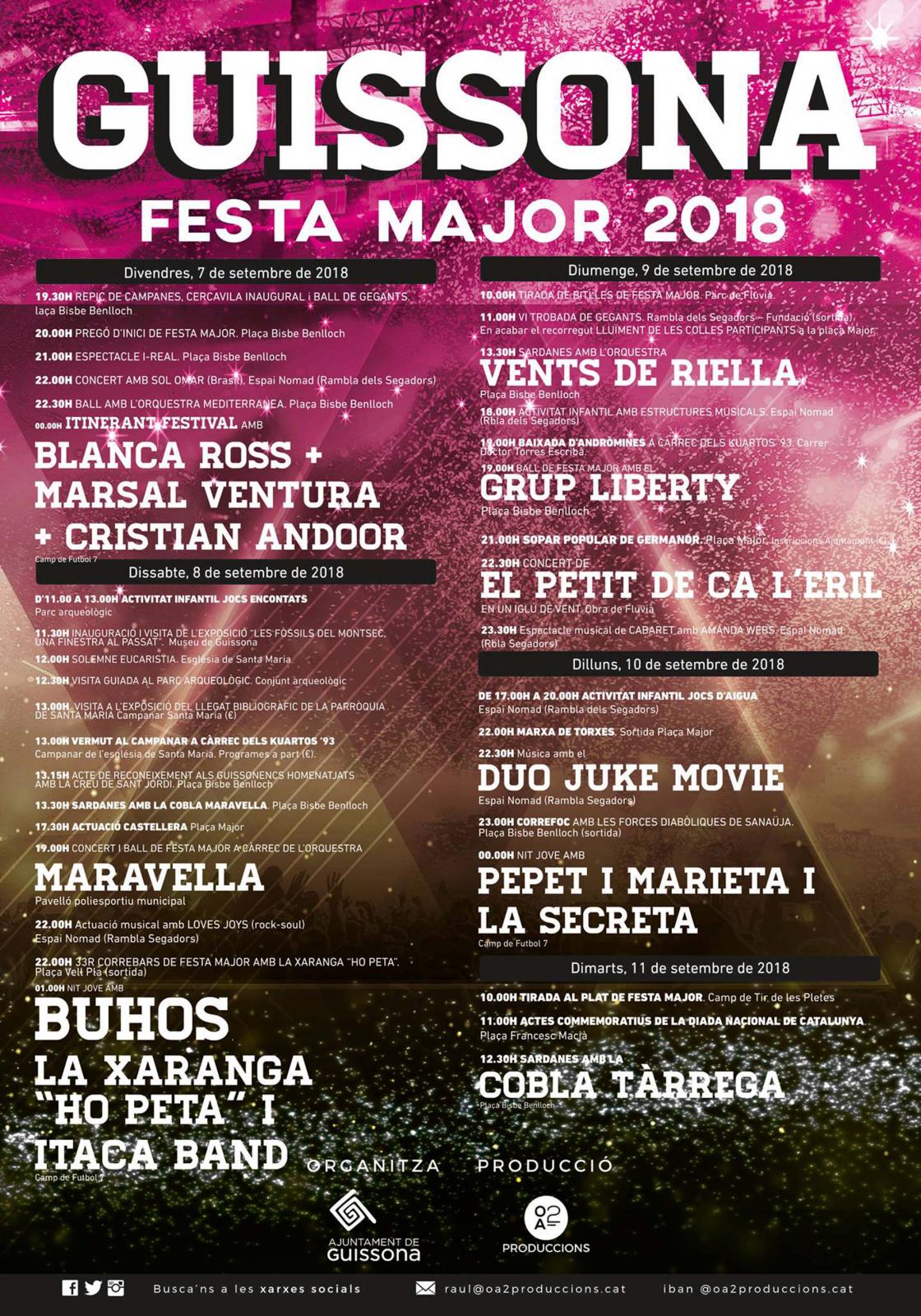 Festa major de Guissona 2018