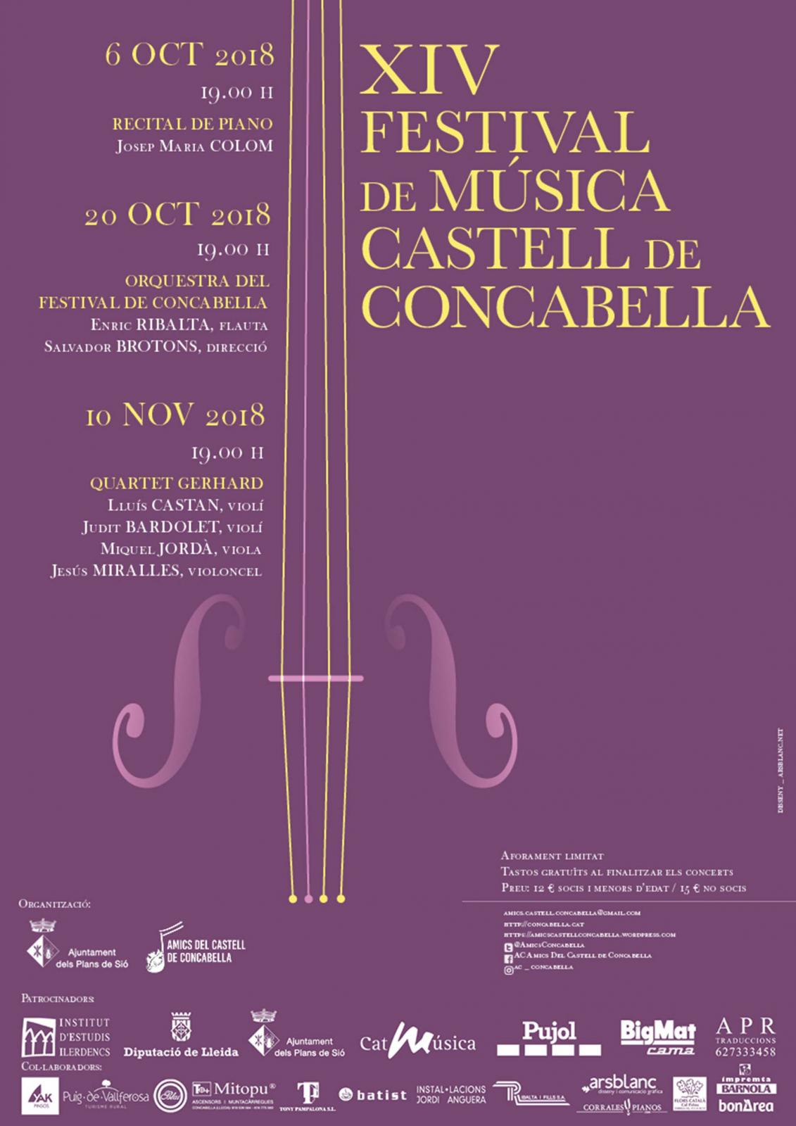 14è Festival de Música Castell de Concabella