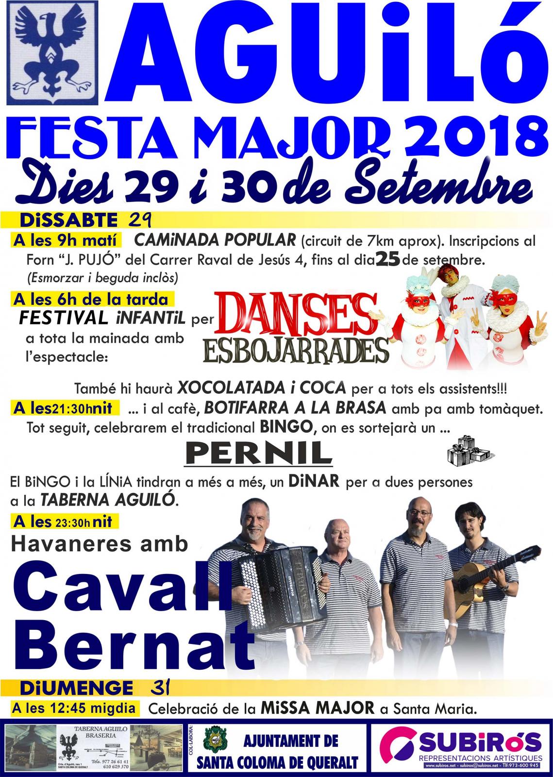 Festa Major d'Aguiló 2018
