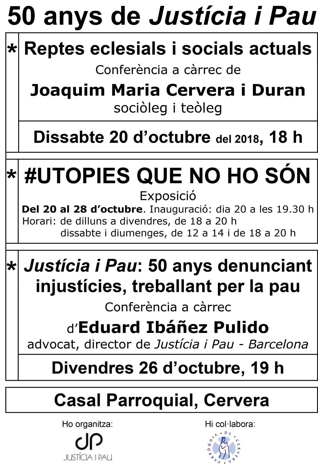 cartell Exposició '#UTOPIES QUE NO HO SÓN'