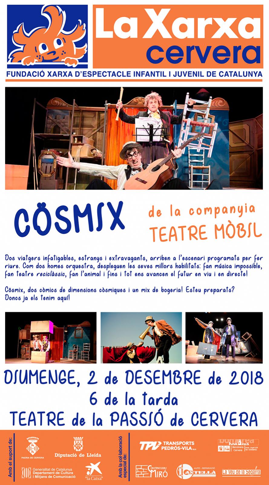 cartell La Xarxa: COSMIX - TEATRE MÒBIL
